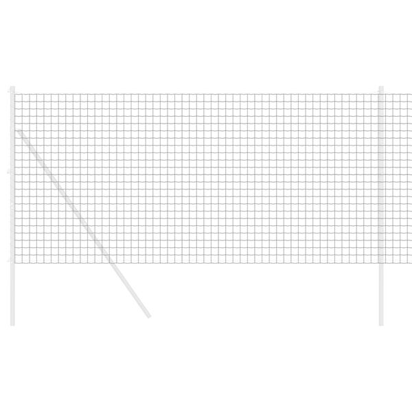 vidaXL Recinzione Euro Grigio 1.2 x 25 m Ferro rivestito in PVC