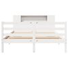vidaXL Letto Libreria senza Materasso Bianco 150x200 cm Legno di Pino