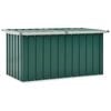 vidaXL Baule da giardino verde 129x67x65 cm