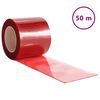 vidaXL Tenda per Porte Rossa 200 mm x 1,6 mm 50 m in PVC