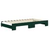 vidaXL Divano Letto con Letto Estraibile Verde Scuro 100x200cm Velluto