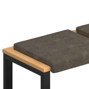 vidaXL Cuscino per panchina 4 pz Tessuto scamosciato sintetico