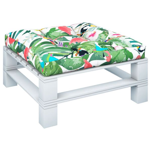 vidaXL Cuscino per Pallet Multicolore 70x70x12 cm in Tessuto