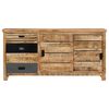 vidaXL Credenza in Legno Massello di Mango 160x40x80 cm