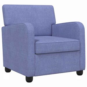 vidaXL Poltrona Blu jeans Tessuto