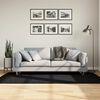 vidaXL Tappeto Shaggy PAMPLONA a Pelo Lungo Moderno Nero 100x200 cm