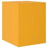 vidaXL Comodino Giallo 34,5x39x44 cm in Acciaio