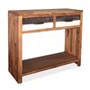 vidaXL Tavolo Consolle in Legno Massello d'Acacia 86x30x75 cm