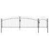 vidaXL Cancello da giardino WOERDEN 150 x 500 cm Acciaio Bloccabile