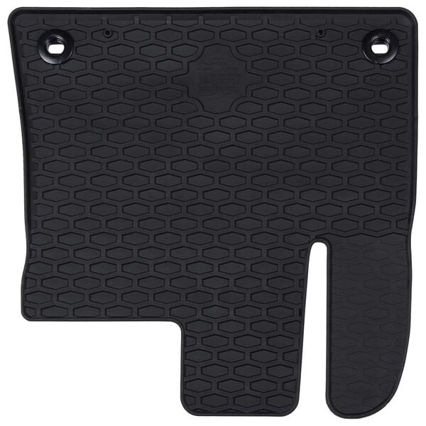 vidaXL Tappetino per Auto 4 pcs Nero Gomma