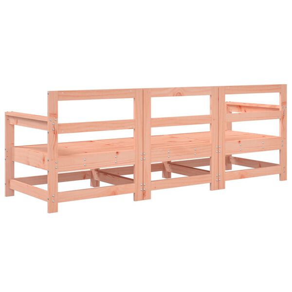 vidaXL Set Salotto da Giardino 3 pz in Legno Massello di Douglas