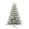 vidaXL Albero di Natale Artificiale con Rami Pieghevoli Bianco 240 cm
