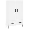 vidaXL Credenza Bianca 69,5x31x115 cm in Legno Multistrato