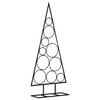 vidaXL Albero di Natale Decorativo in Metallo Nero 90 cm