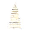 vidaXL Albero di Natale Naturale 90 cm legno massiccio di frassino