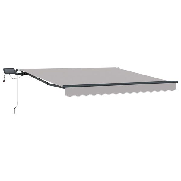 vidaXL Tenda Retrattile Grigio chiaro 300 x 250 cm Tessuto