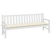 vidaXL Cuscino per Panca Bianco Crema 200x50x7 cm in Tessuto Oxford