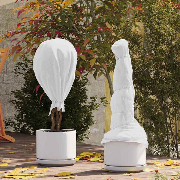 vidaXL Fleece per Piante di Protezione dal Gelo Bianco 100 x 1,6 m