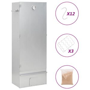vidaXL Forno Affumicatore Trucioli Legno 44,5x29x110cm in Acciaio Inox