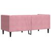 vidaXL Divano Chesterfield con Rinforzi 2 Posti Rosa in Velluto