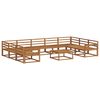 vidaXL Set di divani da esterno 10 pcs Naturale
