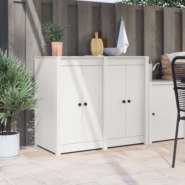 vidaXL Porta da cucina MEPPEL 2 pcs Bianco 50 x 9 x 82 cm