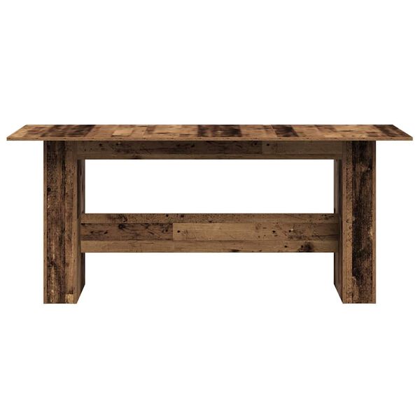 vidaXL Tavolo da Pranzo Legno Vecchio 180x90x76cm in Legno Multistrato