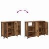 vidaXL Credenza Legno vecchio 100 x 33 x 75 cm Legno multistrato
