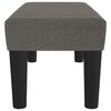 vidaXL Panca Grigio Scuro 70x30x30 cm in Velluto