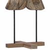 vidaXL Albero di Natale Marrone 121 cm Legno massello di teak