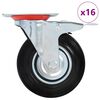 vidaXL Ruote Girevoli 16 pz 125 mm