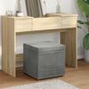 vidaXL Pouf Grigio scuro Velluto e Legno Ingegnerizzato