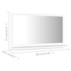 vidaXL Specchio da Bagno Bianco 60x10,5x37 cm in Legno Multistrato