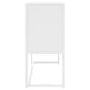 vidaXL Credenza Bianca 75x35x75 cm in Acciaio