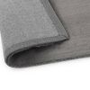 vidaXL Tappeto 160x230 cm Similpelle di Coniglio Grigio Scuro