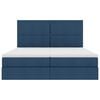vidaXL Letto con Contenitore Blu 180 x 200 cm Pelle Sintetica