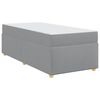 vidaXL Struttura del letto Grigio chiaro 100 x 200 cm Tessuto