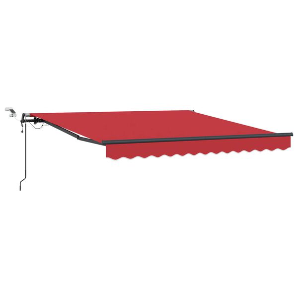 vidaXL Tessuto per Tenda con Rosso 300 x 250 cm Poliestere