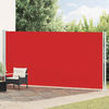 vidaXL Tenda da Sole Laterale Retrattile per Patio 200x600 cm Rossa