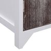 vidaXL Mobiletto Bagno Bianco e Marrone 46x24x116cm Legno di Paulownia
