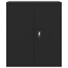vidaXL Armadio Classificatore Nero 90x40x145 cm in Acciaio