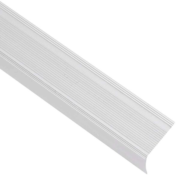 vidaXL Profili a L per Gradini 5 pz in Alluminio 90 cm Argento