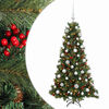 vidaXL Albero di Natale artificiale con palline 150 cm 150 LED