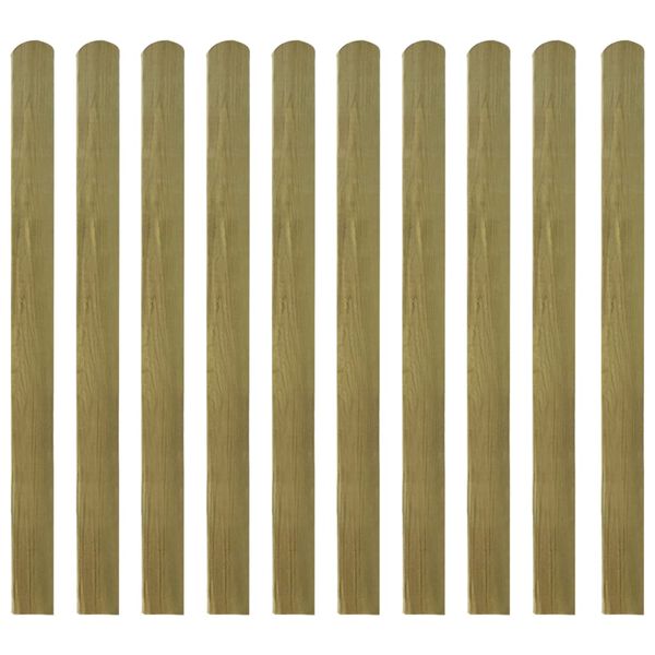vidaXL Staccionata 10 pz in Legno Impregnato 120 cm