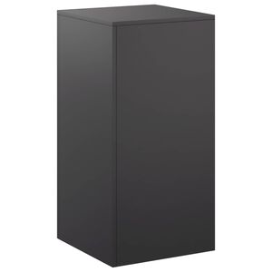 vidaXL Supporto per piante Nero 40 x 40 x 80 cm Acciaio