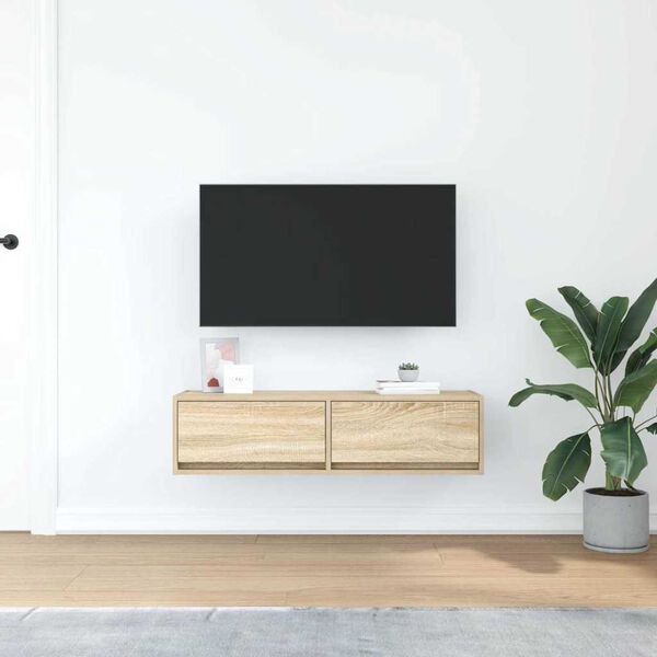 vidaXL Mobile TV rovere sonoma 100 x 31 x 25,5 cm Legno multistrato