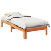 vidaXL Letto senza Materasso Marrone Cera 80x200 cm Legno di Pino