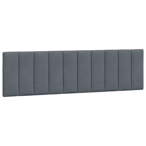 vidaXL Cuscino Testiera Hanko Grigio Scuro 183 cm in Velluto