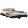 vidaXL Struttura del letto Rovere Nero 193 x 138 x 25 cm