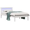 vidaXL Struttura del letto Bianco 75 x 190 cm Pino massello